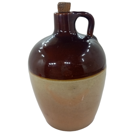 Accents Vintage Stoneware Usa Pottery Whiskey Jug With Cork Poshmark